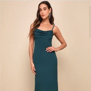 Elegant Teal Dress